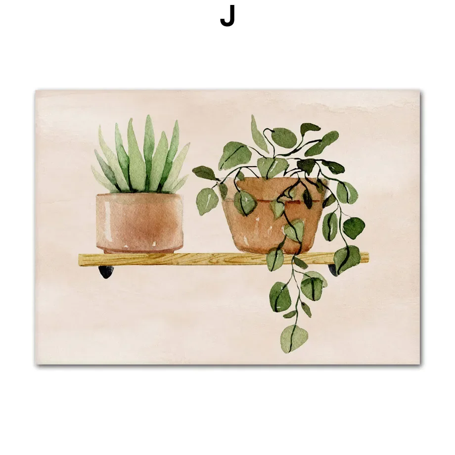 Abstrakcyjny plakat botaniczny boho - monstera i słońce Wzór 2
