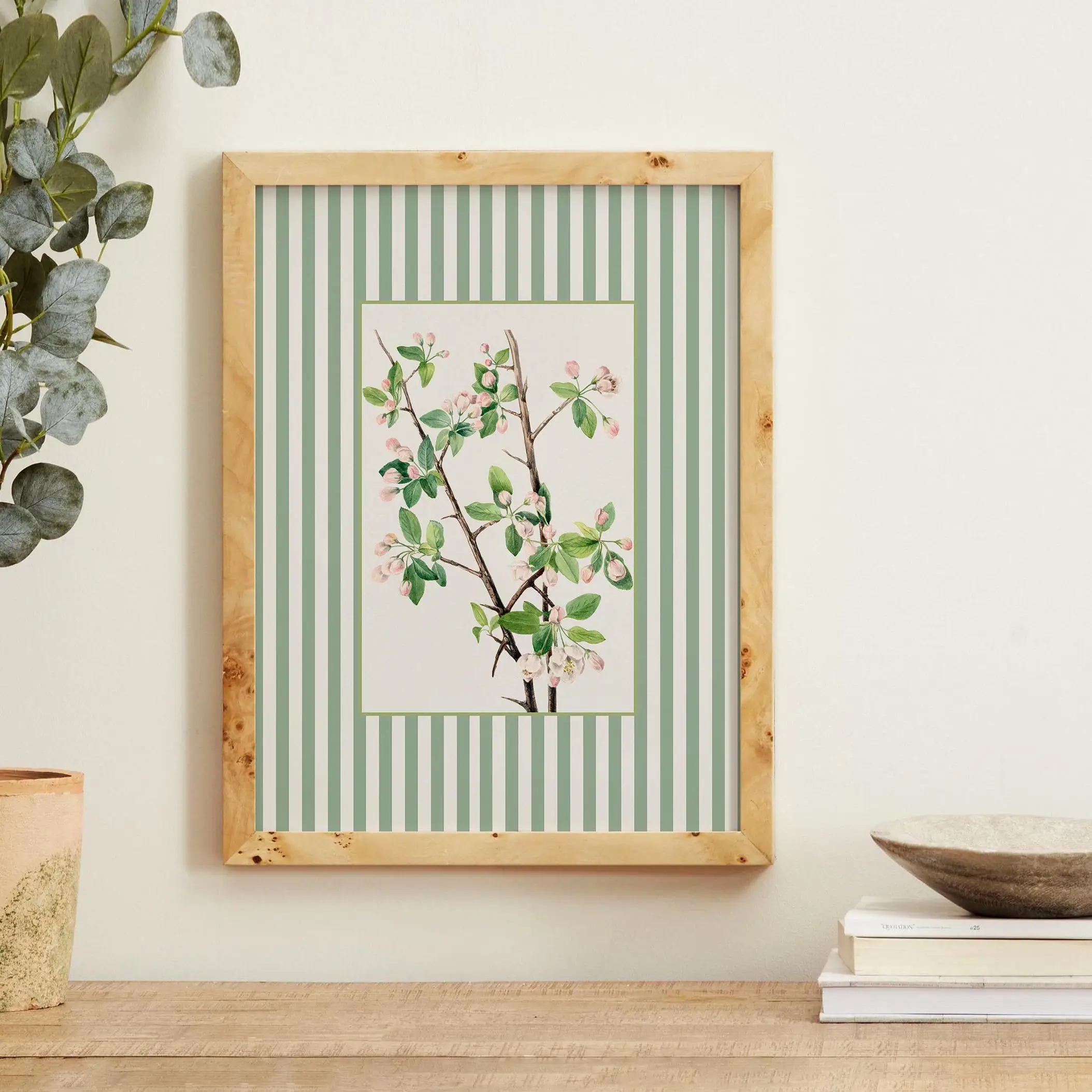 Plakat botaniczny boho w stylu skandynawskim Wzór 4