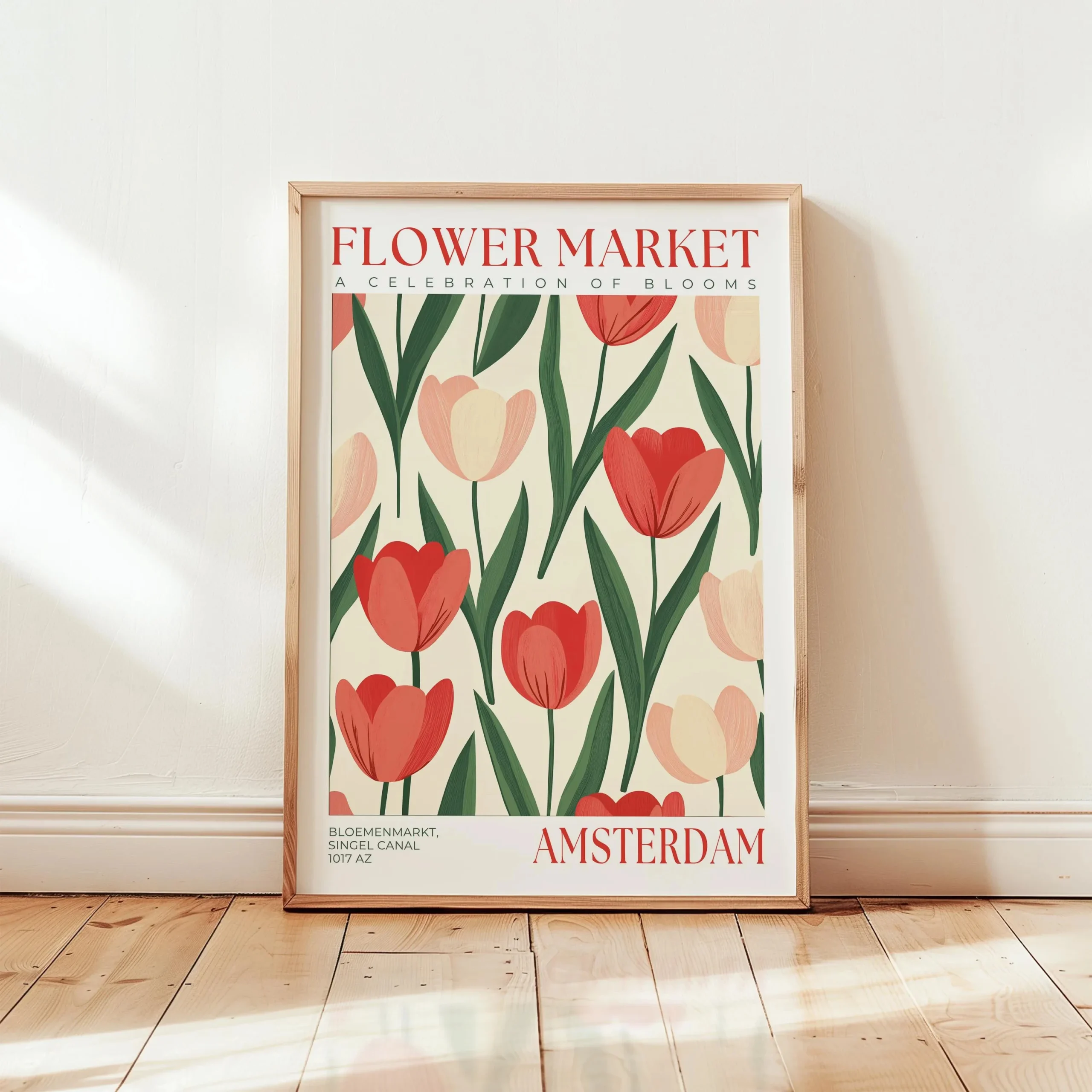 Plakat botaniczny kwiaty i rośliny do salonu Wzór 5