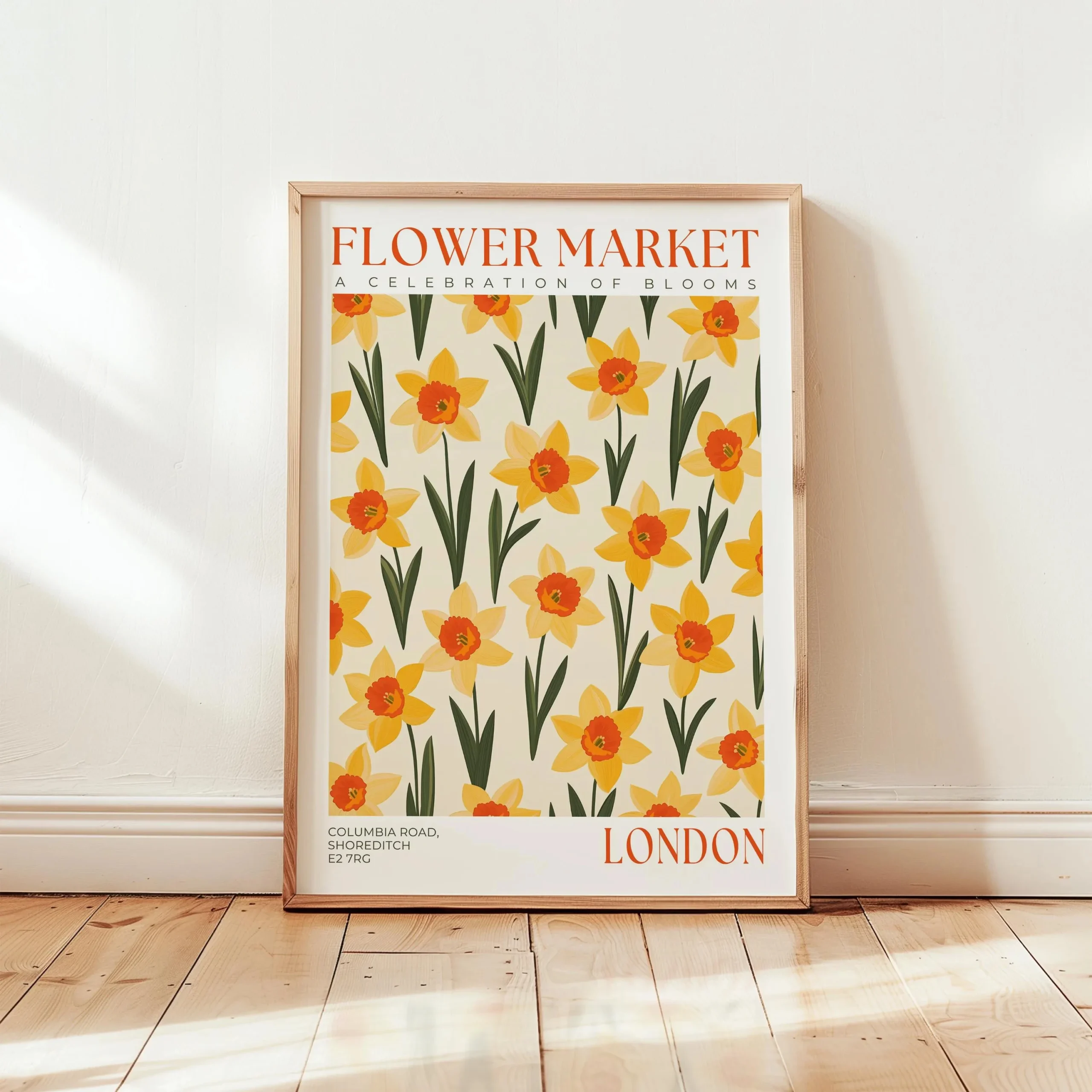 Plakat botaniczny kwiaty i rośliny do salonu Wzór 8