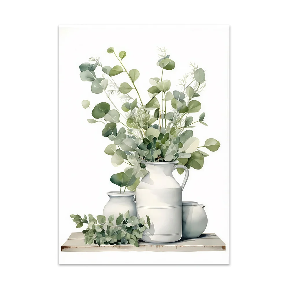 Plakat botaniczny vintage z roslinami Wzór 3