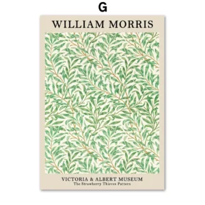 Plakat botaniczny William Morris Wzór 1