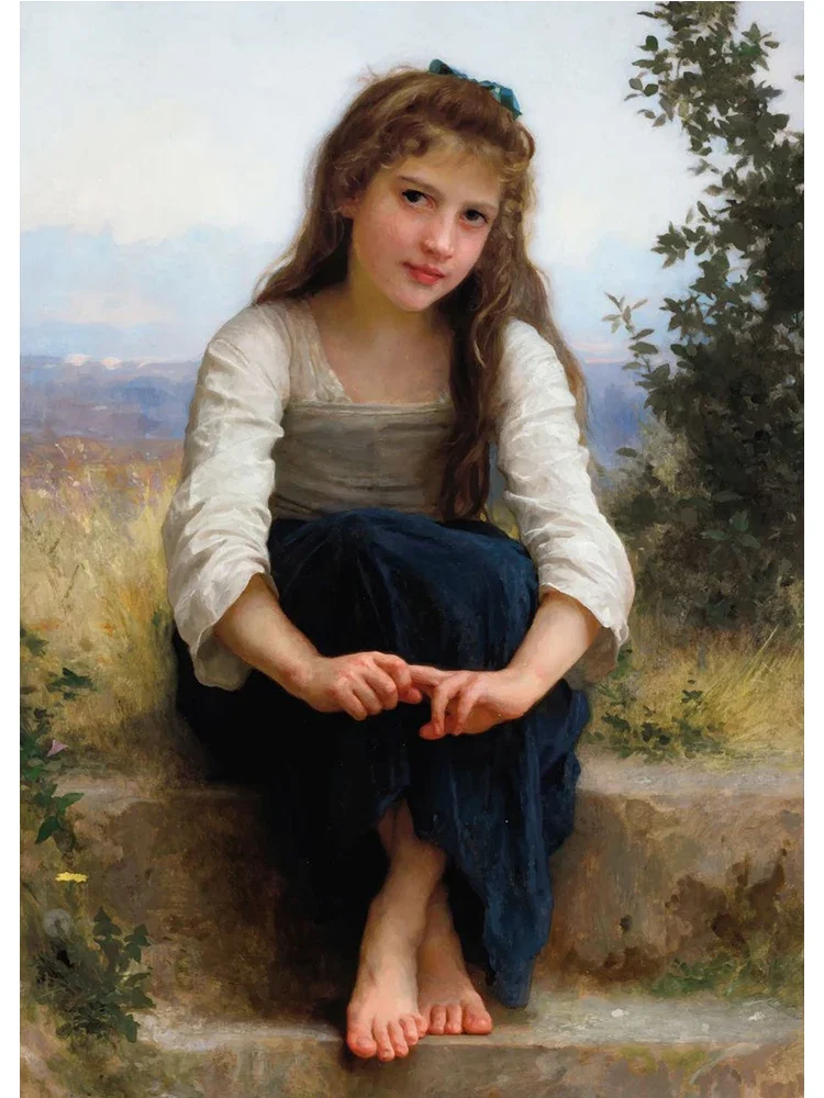 William Bouguereau - plakat z klasycznym malarstwem Wzór 6