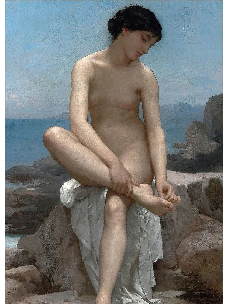William Bouguereau - plakat z klasycznym malarstwem Wzór 7