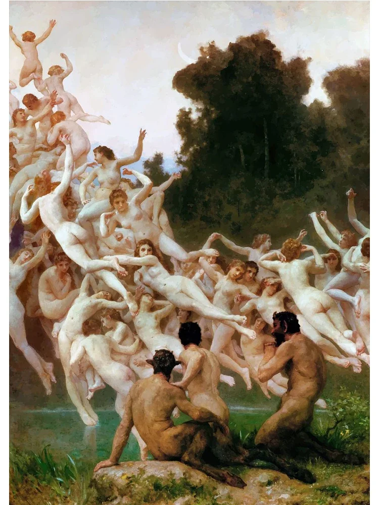William Bouguereau - plakat z klasycznym malarstwem Wzór 8