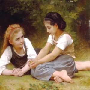 Plakat William Bouguereau klasyczne portrety Wzór 1
