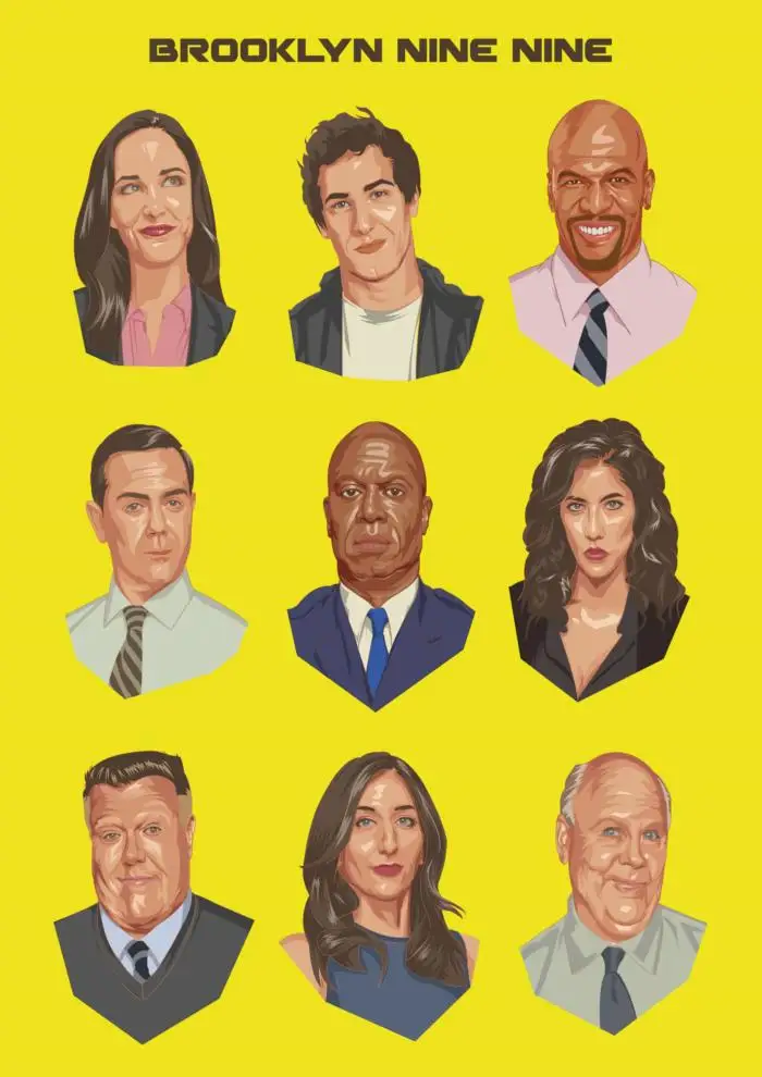 Plakat Brooklyn 99 cytaty z serialu Wzór 4