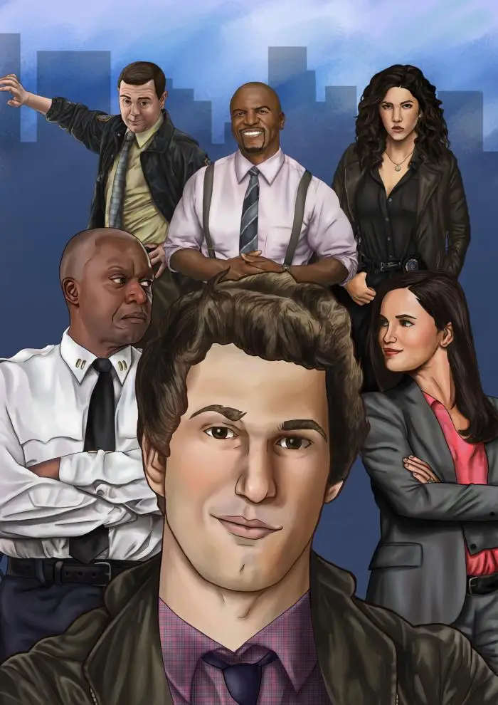 Plakat Brooklyn 99 cytaty z serialu Wzór 8