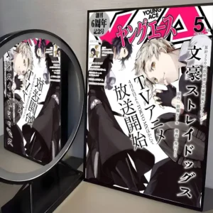 Bungo Stray Dogs - plakat anime vintage Szary