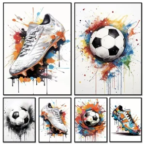 Plakat buty piłkarskie graffiti street art Wzór 1