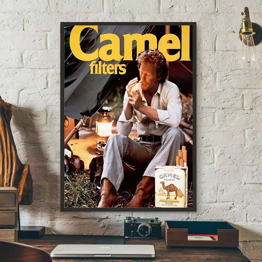 Camel - vintage plakat reklamowy retro Biały