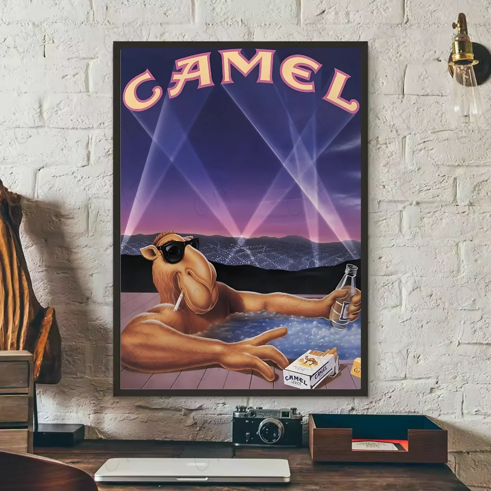 Camel - vintage plakat reklamowy retro Szary