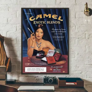 Camel – vintage plakat reklamowy Wzór 1