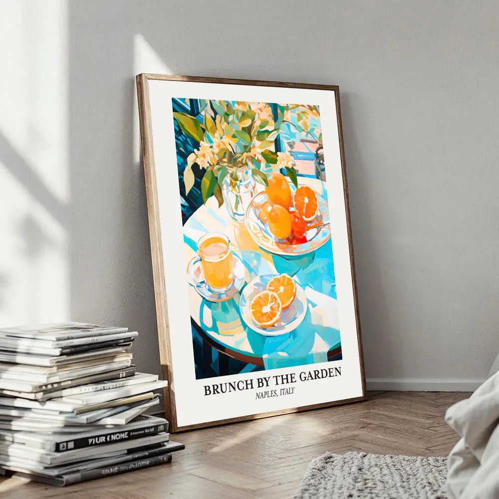 Plakat Capri cytryny La Dolce Vita Jasnożółty