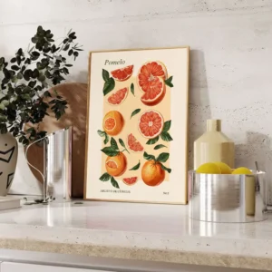 Plakat Capri cytryny La Dolce Vita Jasny