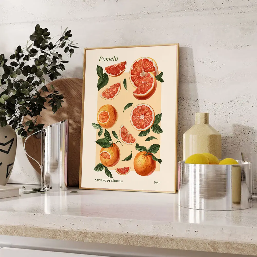 Plakat Capri cytryny La Dolce Vita Jasny