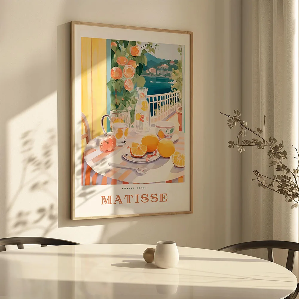 Plakat Capri cytryny La Dolce Vita Pomarańczowy