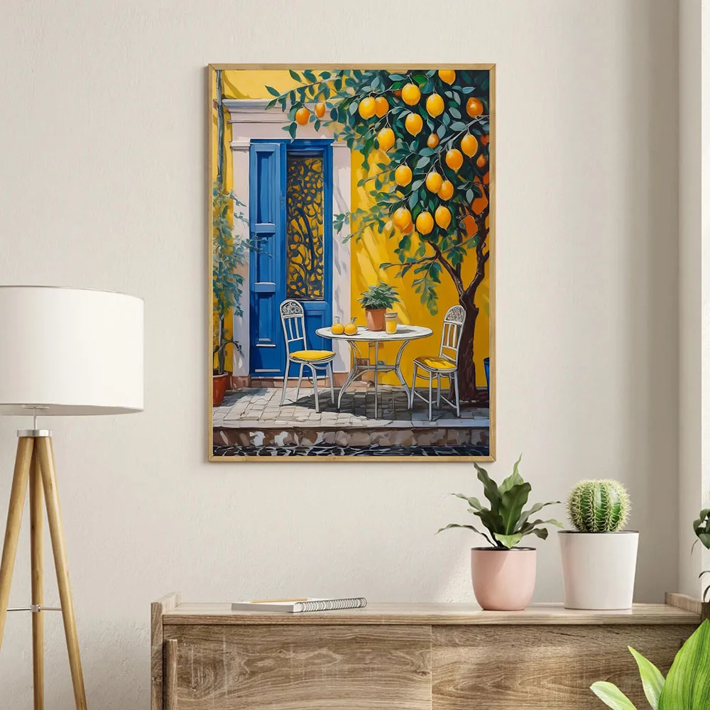 Plakat Capri cytryny La Dolce Vita Zielony