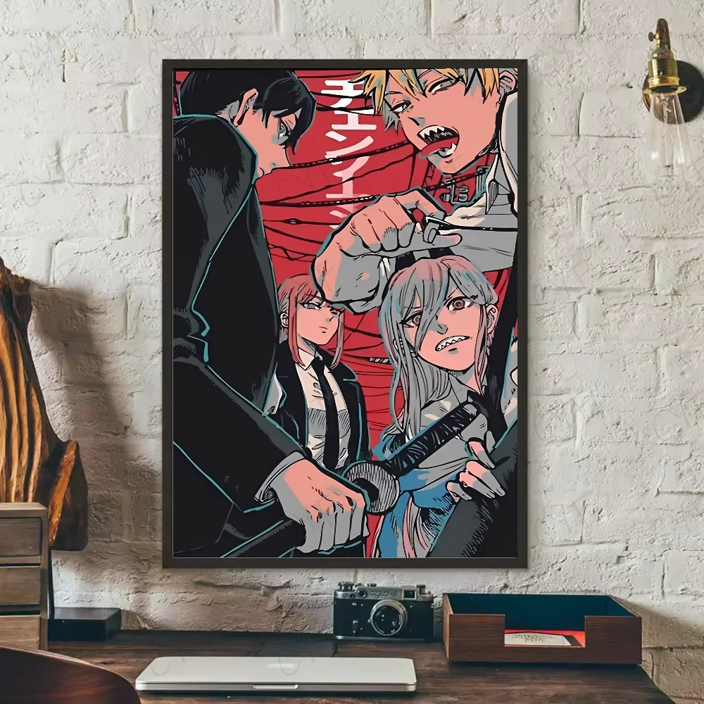Plakat Chainsaw Man – grafika anime na płótnie Wzór 11