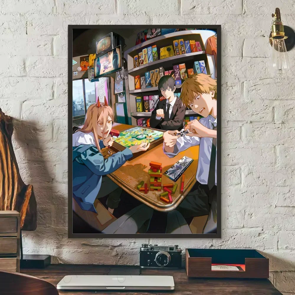 Plakat Chainsaw Man – grafika anime na płótnie Wzór 9