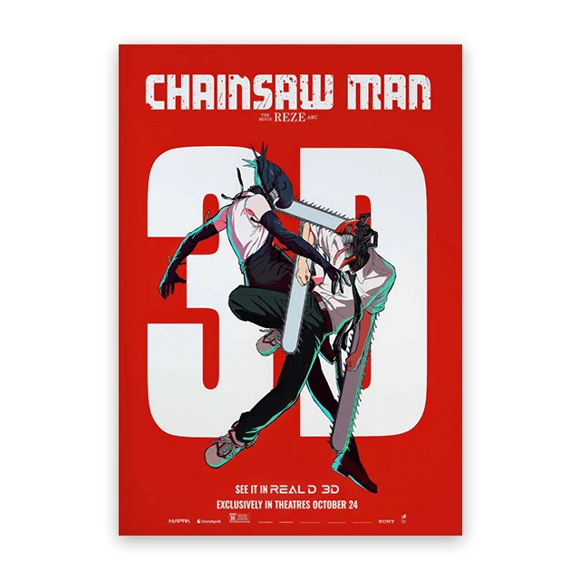 Chainsaw Man Denji - plakat anime Wzór 1