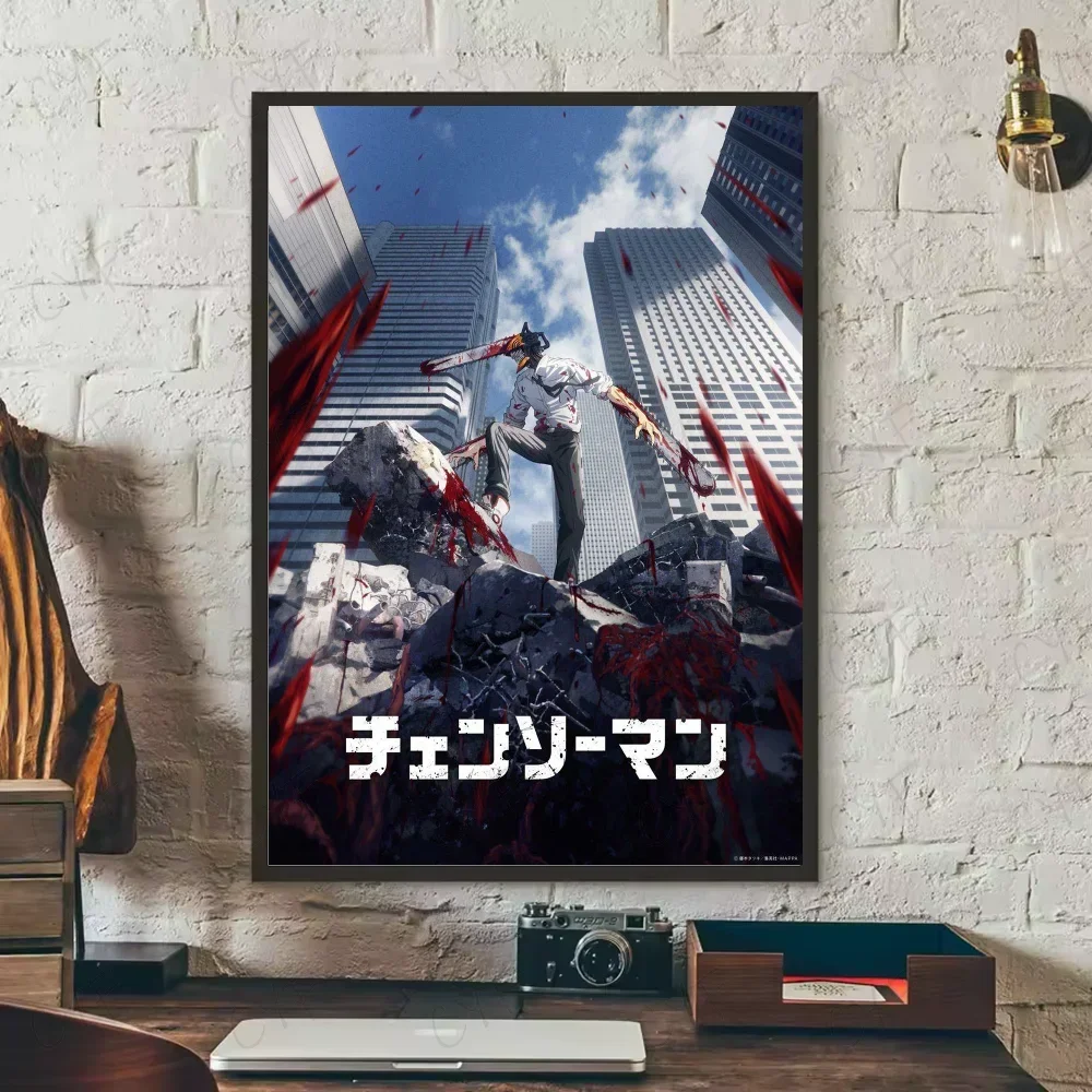 Plakat Chainsaw Man - grafika anime na płótnie Wzór 3