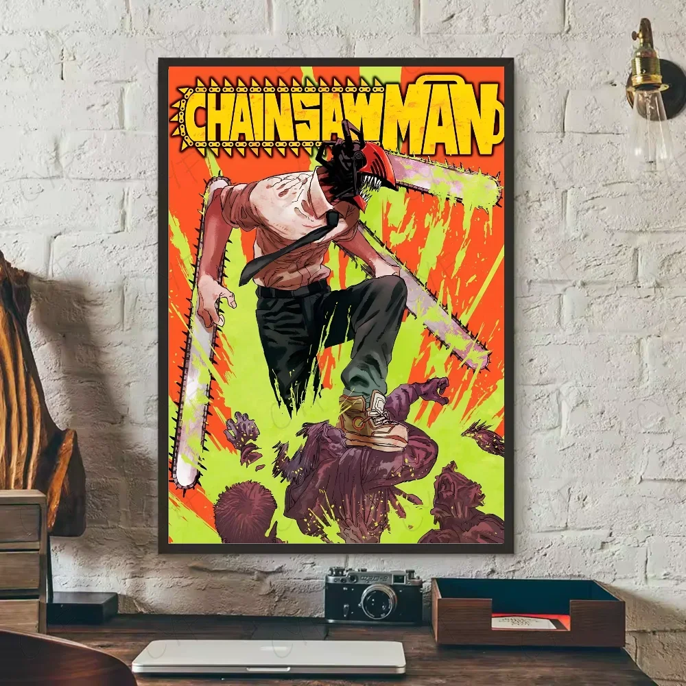 Plakat Chainsaw Man - grafika anime na płótnie Wzór 4