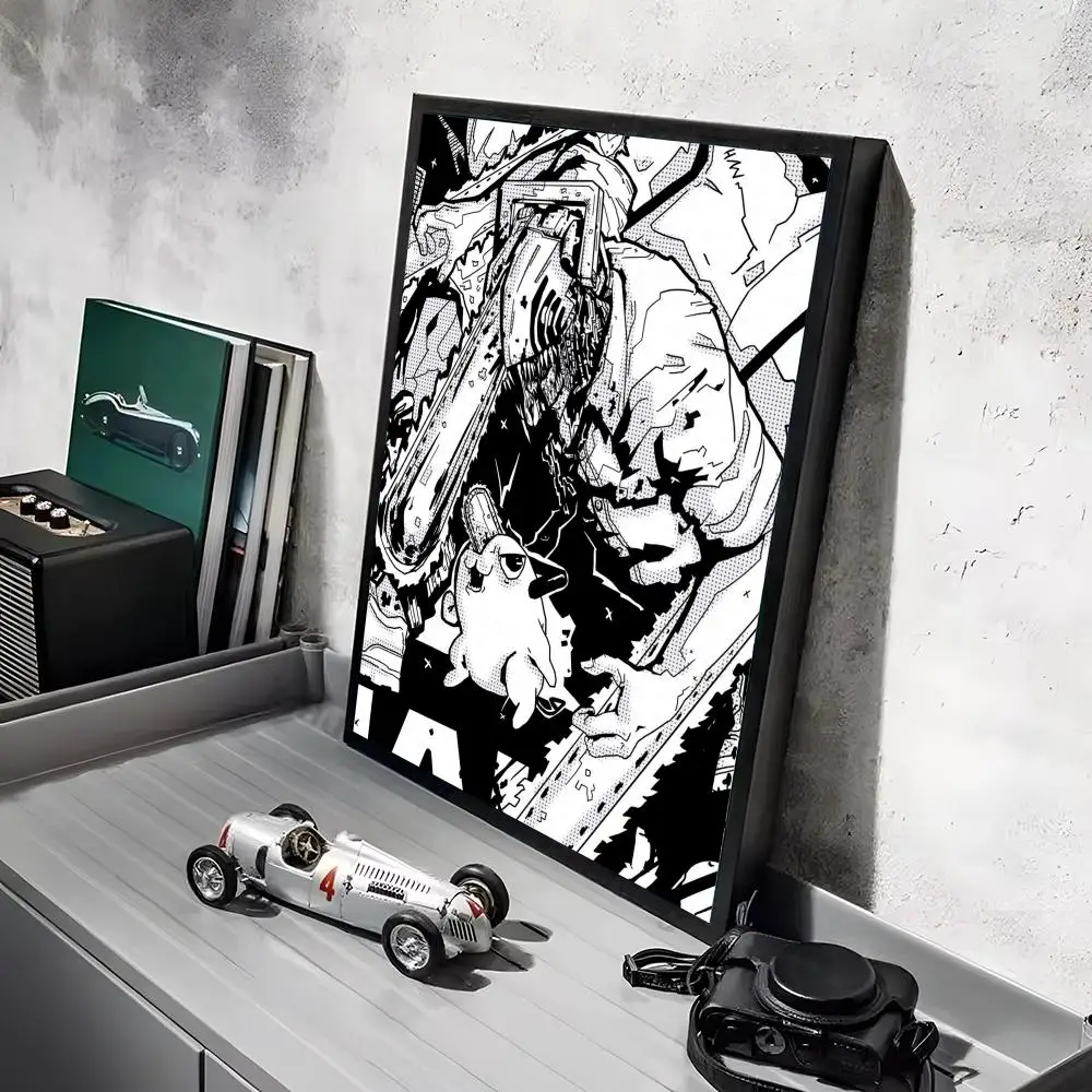 Plakat anime Chainsaw Man na ścianę Czarny2