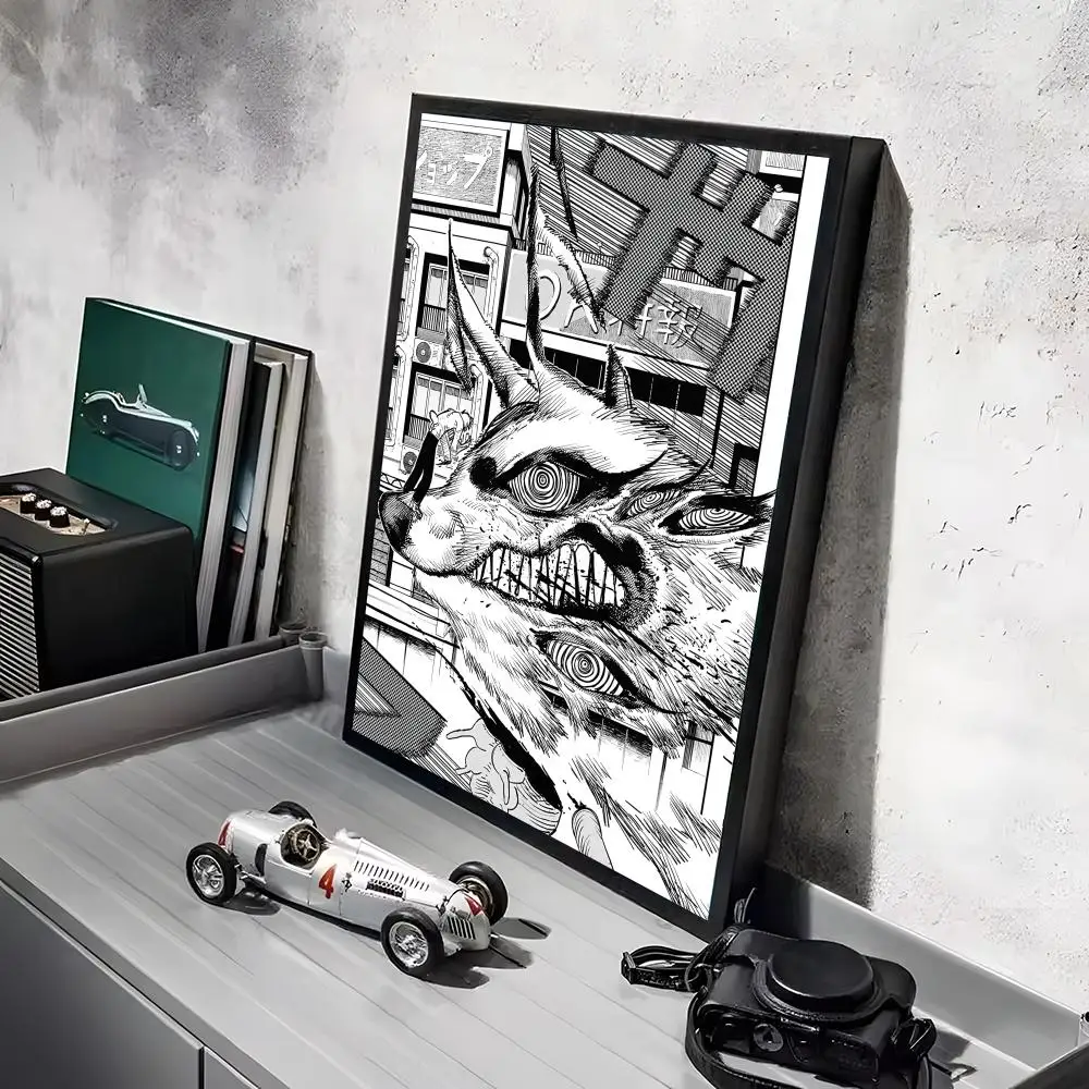 Plakat anime Chainsaw Man na ścianę Czarny6