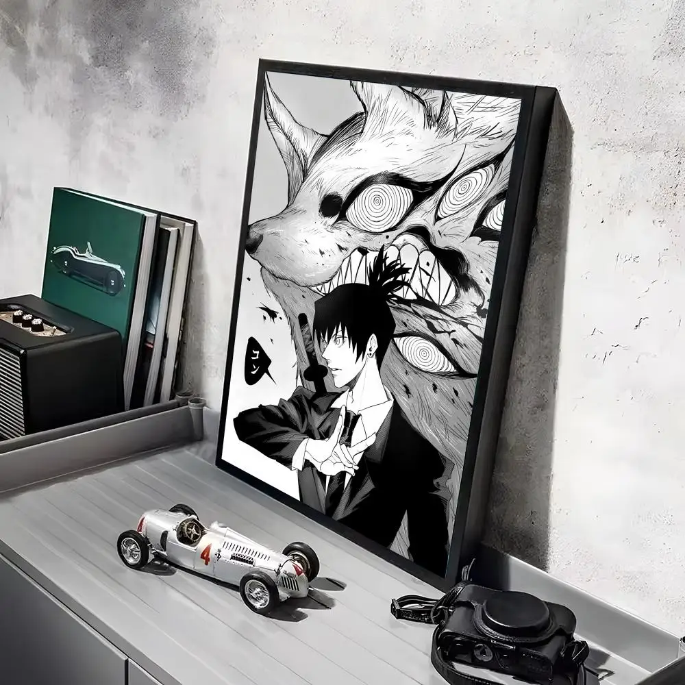 Plakat anime Chainsaw Man na ścianę Czarny8