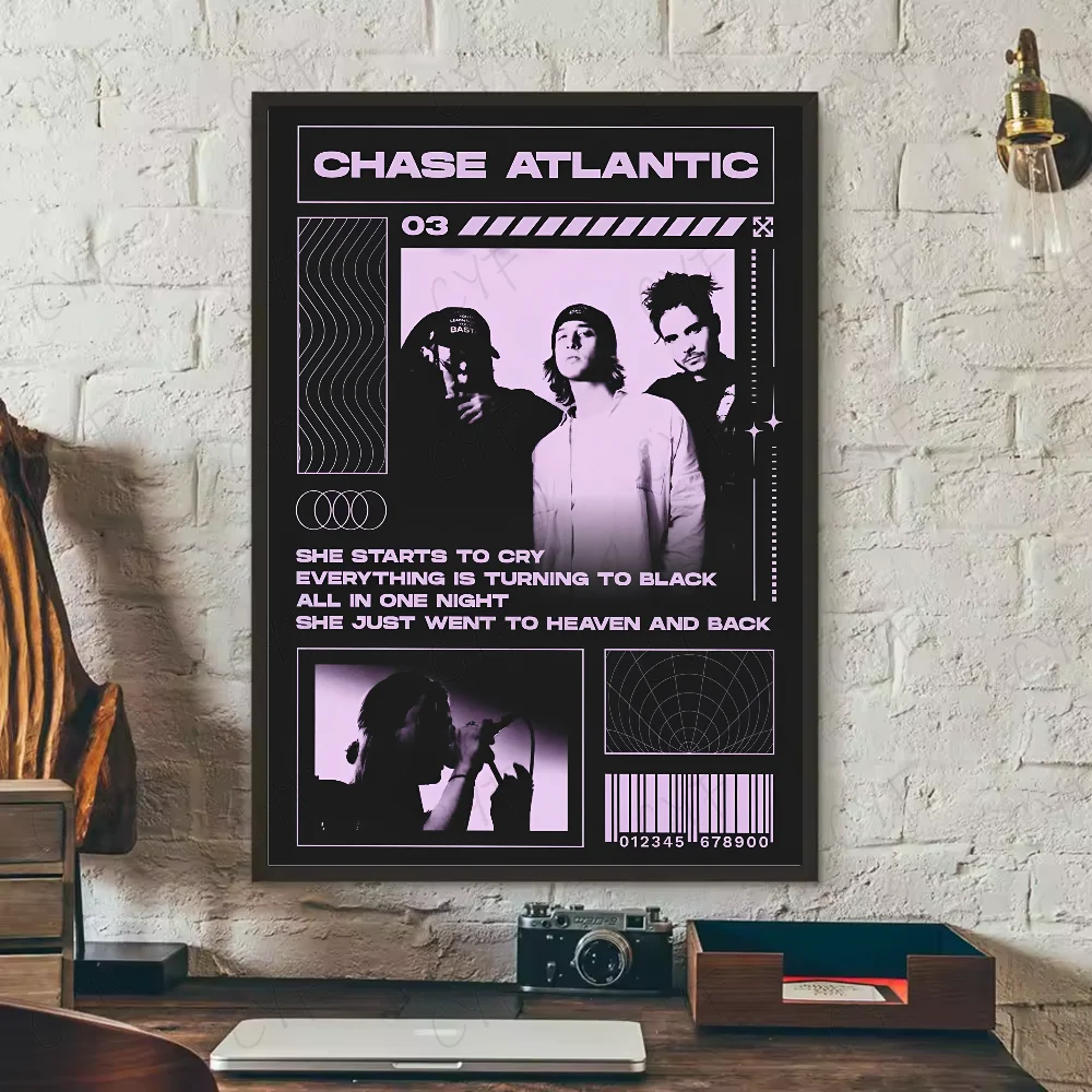 Plakat Chase Atlantic - okładka albumu Biały