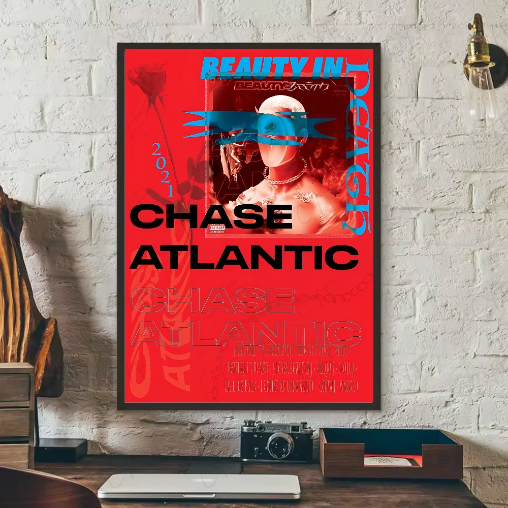 Plakat Chase Atlantic - okładka albumu Fioletowy