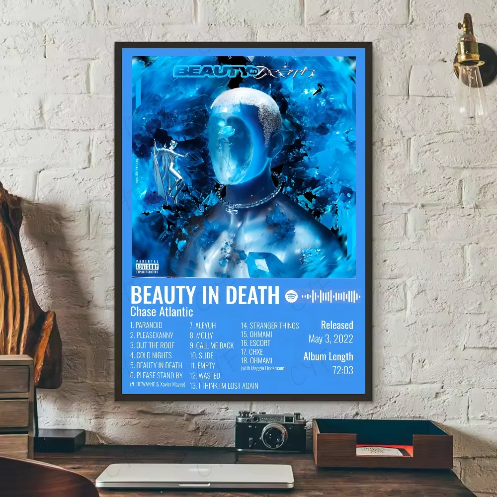 Plakat Chase Atlantic - okładka albumu Niebieski