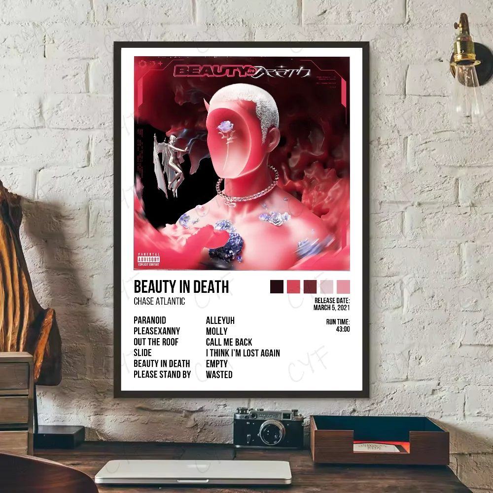 Plakat Chase Atlantic - okładka albumu Różowy