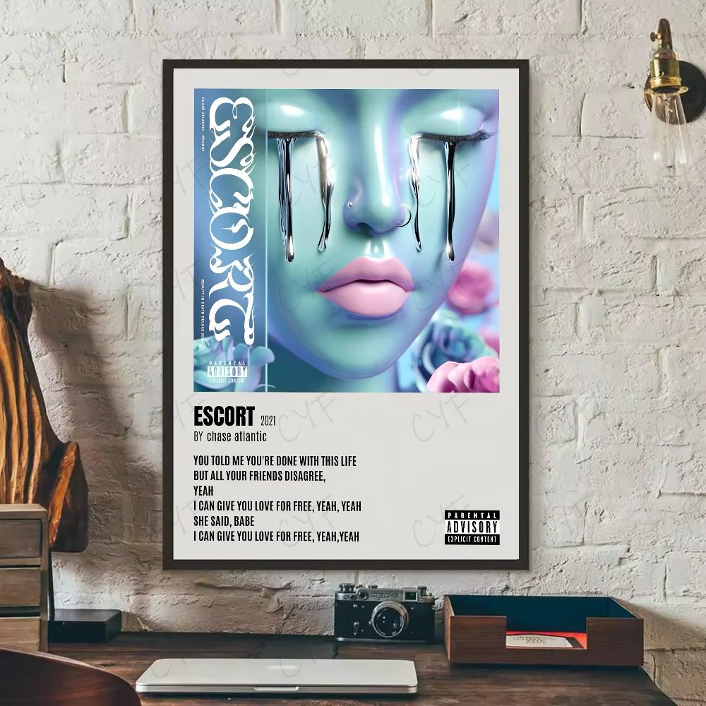 Plakat Chase Atlantic - okładka albumu Szary