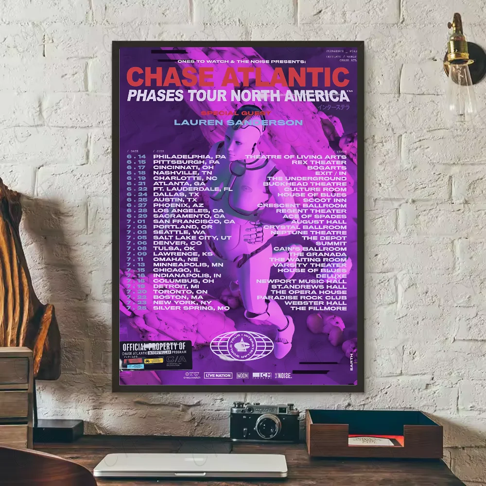 Plakat Chase Atlantic - okładka albumu żółty