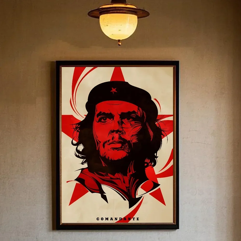 Plakat Che Guevara - kultowy portret rewolucjonisty Biały