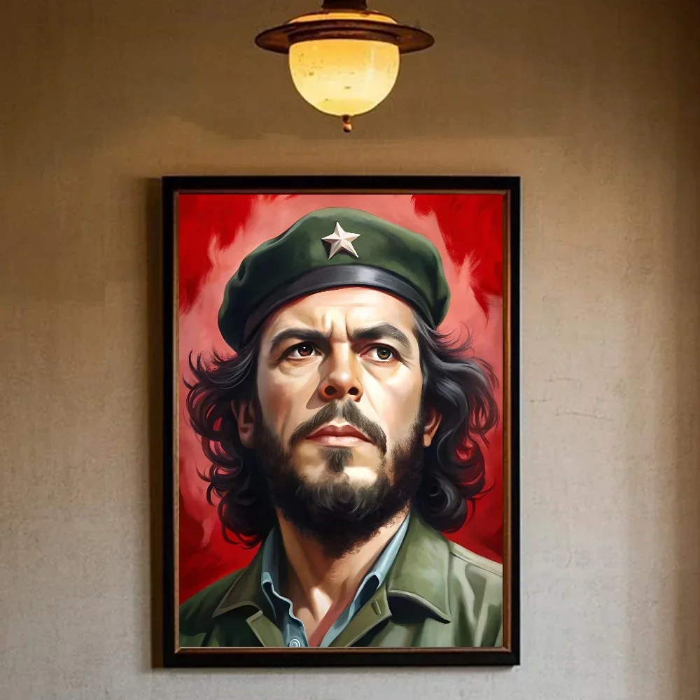 Plakat Che Guevara - kultowy portret rewolucjonisty Czarny