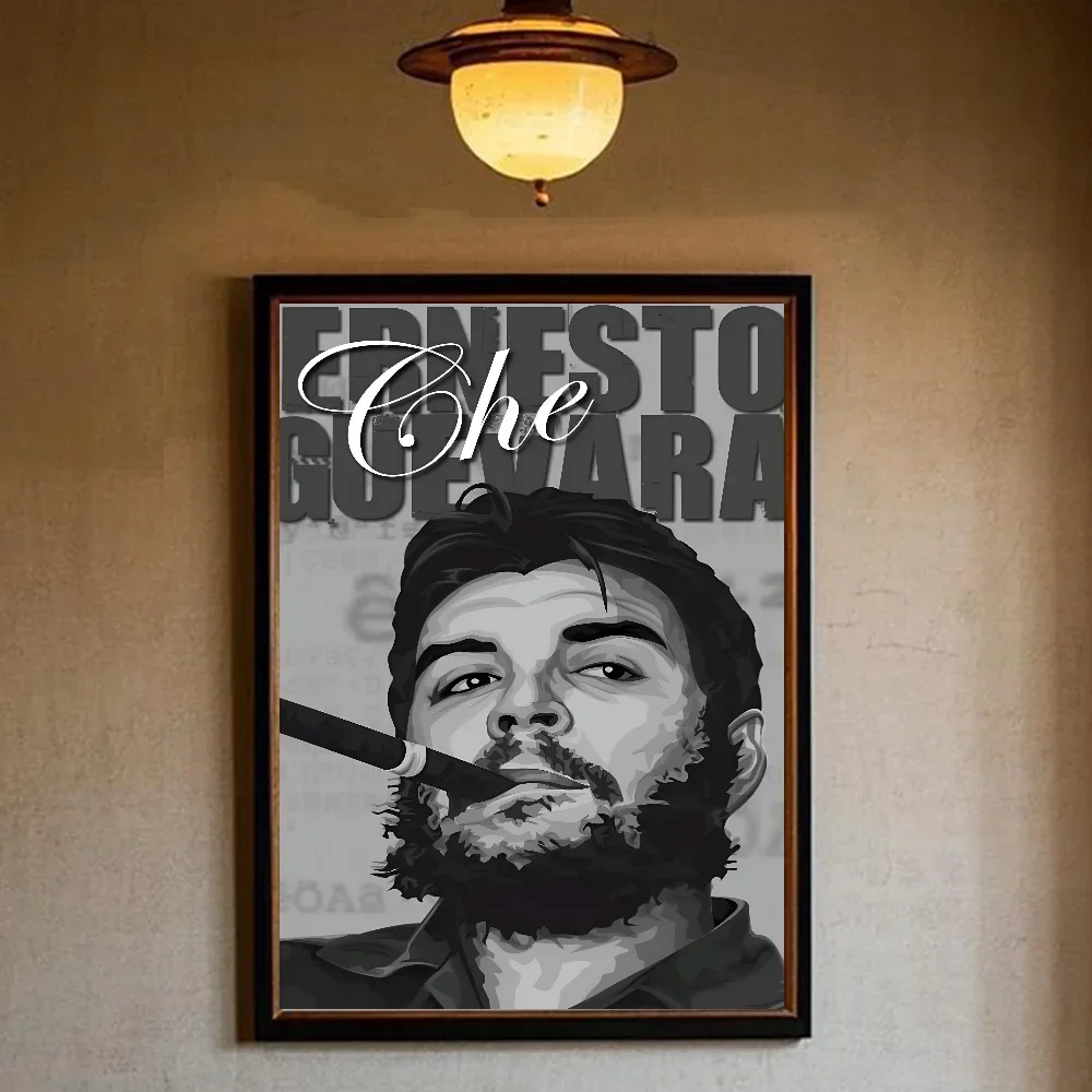 Plakat Che Guevara - kultowy portret rewolucjonisty Srebrny
