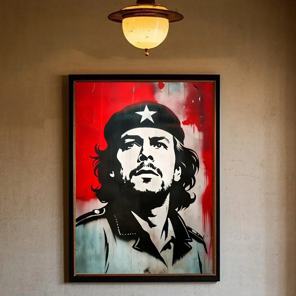 Plakat Che Guevara - kultowy portret rewolucjonisty Szary