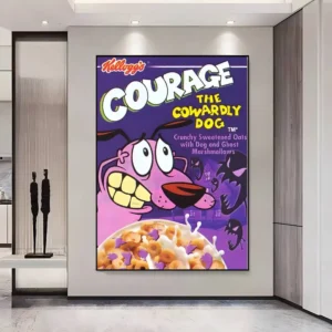 Plakat Chojrak tchórzliwy pies Wzór 1