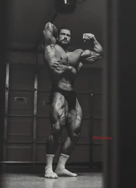 Plakat Chris Bumstead - kulturystyka i motywacja Wzór 1