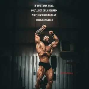 Chris Bumstead - plakat motywacyjny na siłownię Wzór 1