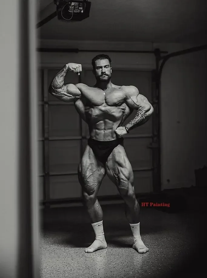 Chris Bumstead - plakat motywacyjny na siłownię Wzór 6