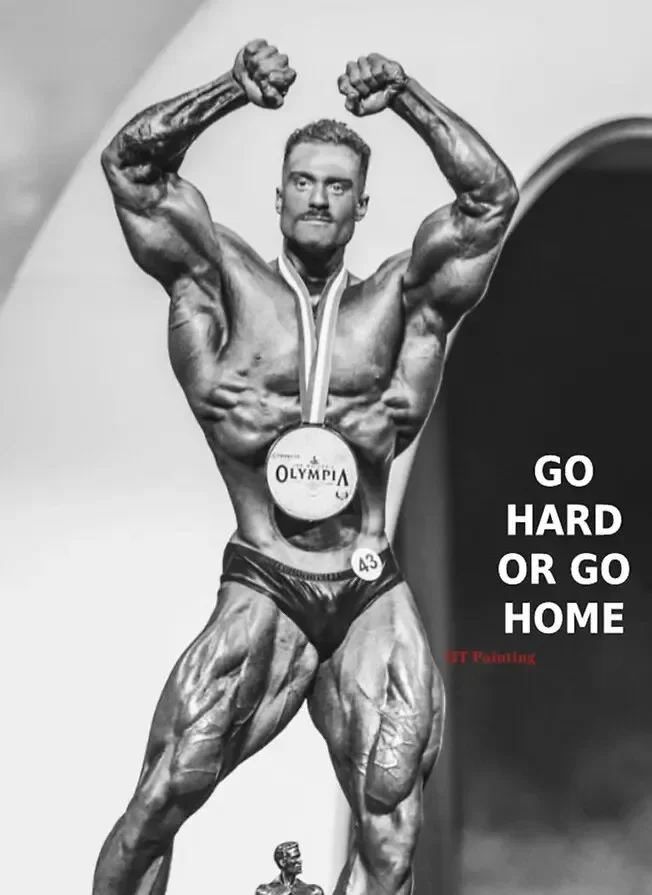Chris Bumstead - plakat motywacyjny na siłownię Wzór 7