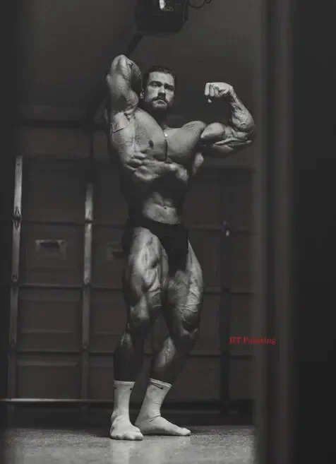 Chris Bumstead - plakat motywacyjny na siłownię Wzór 8