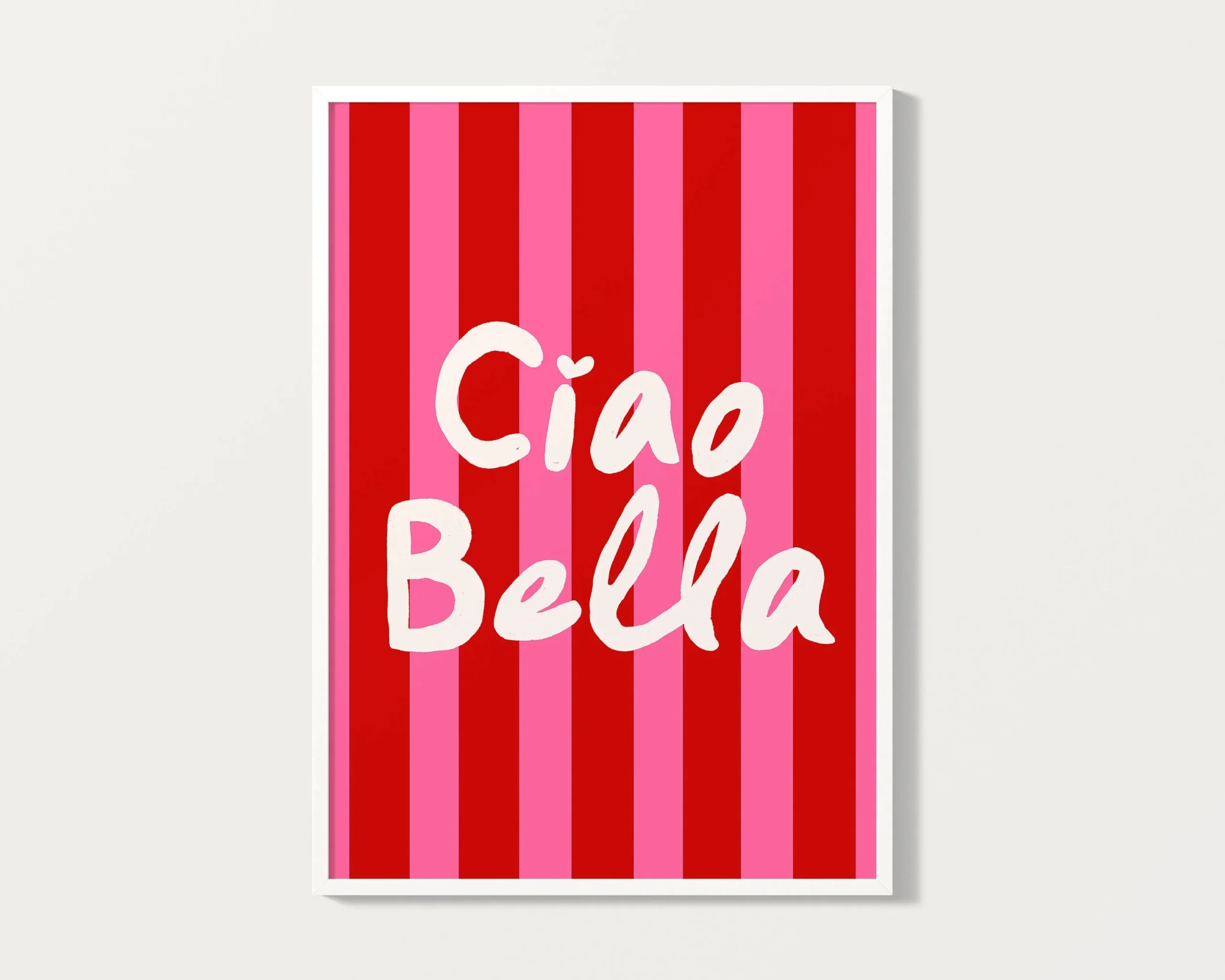Plakat Ciao Bella włoski cytat Wzór 1