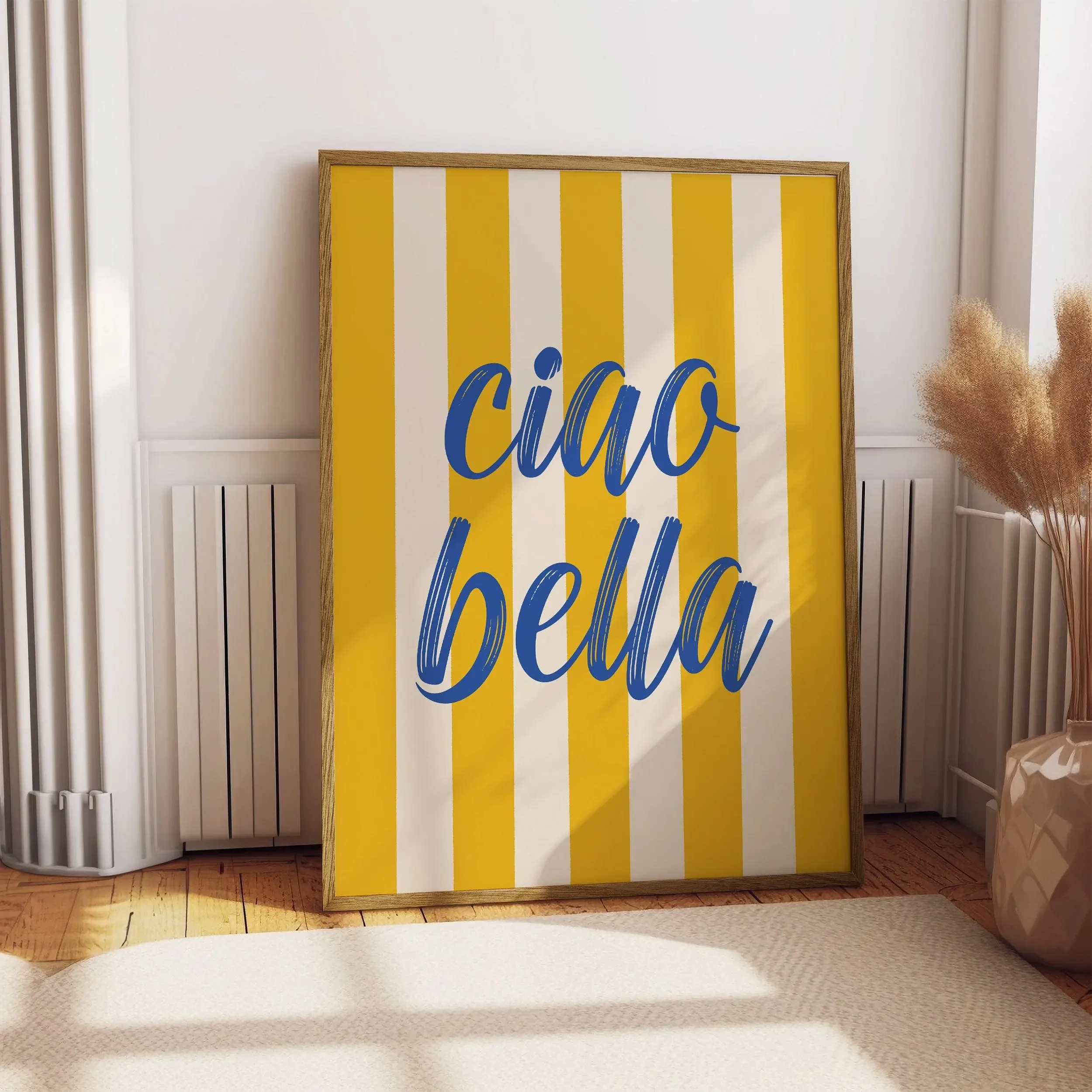 Plakat Ciao Bella włoski cytat Wzór 8
