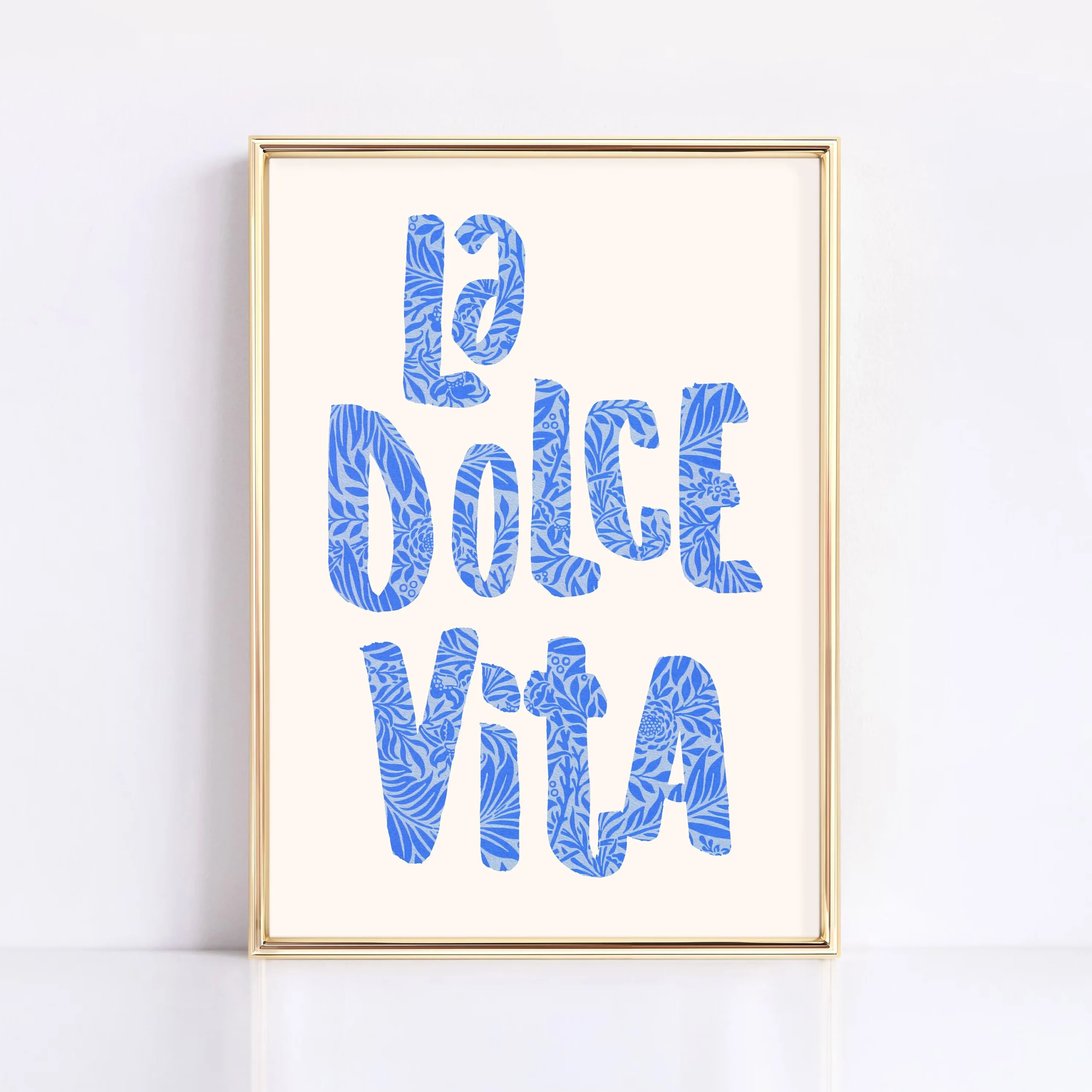 Plakat Ciao Bella w paski Wzór 2
