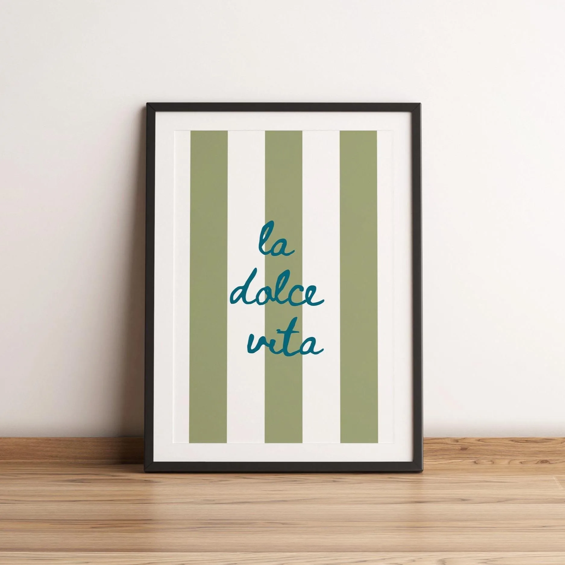Plakat Ciao Bella w paski Wzór 5